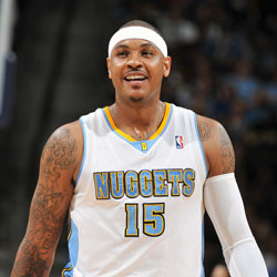 Denver Nuggets forward Carmelo Anthony