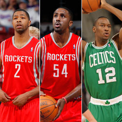 Marcus Morris, Patrick Patterson and JaJuan Johnson