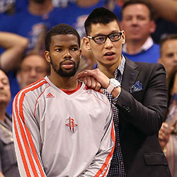 Aaron Brooks and Jeremy Lin