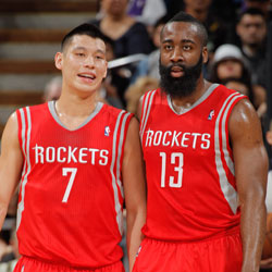 Jeremy Lin and James Harden