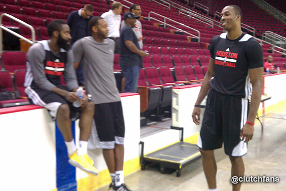 Tracy McGrady James Harden and Dwight Howard