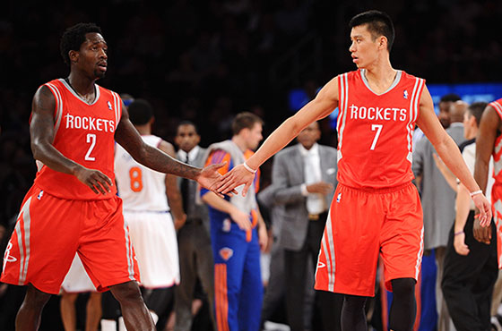 Patrick Beverley and Jeremy Lin