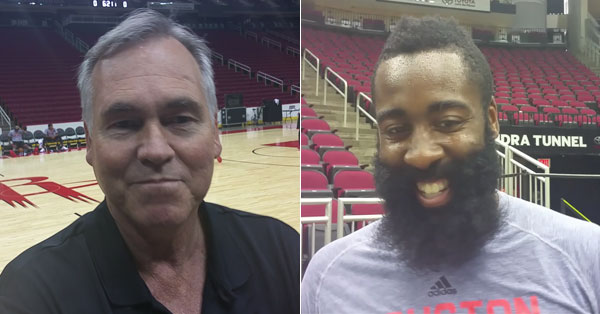 Mike D'Antoni and James Harden