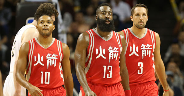 Eric Gordon James Harden Ryan Anderson Houston Rockets