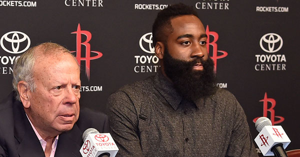 Newly acquired Harden agrees on extension with Rockets