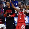 Houston Rockets bench celebrates