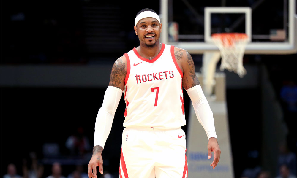 Carmelo Anthony Houston Rockets Debut